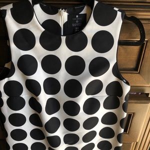 Lisa Perry A line polka dot mini dress